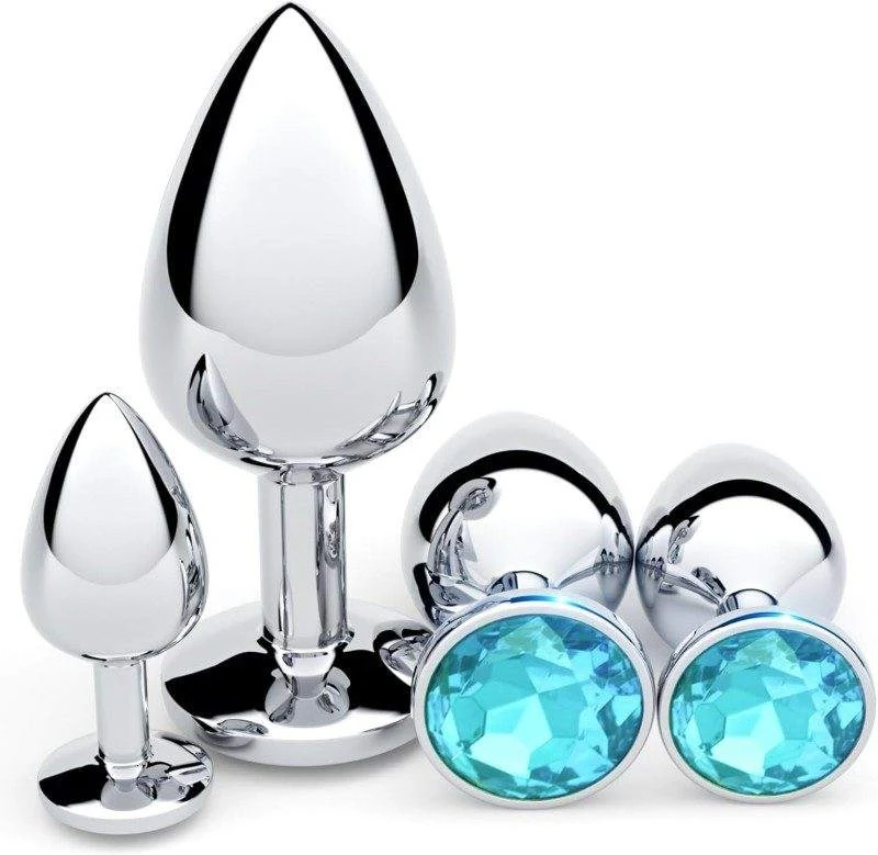 Three-Piece Metal Anal Plug Set · KY-06 — VIP12